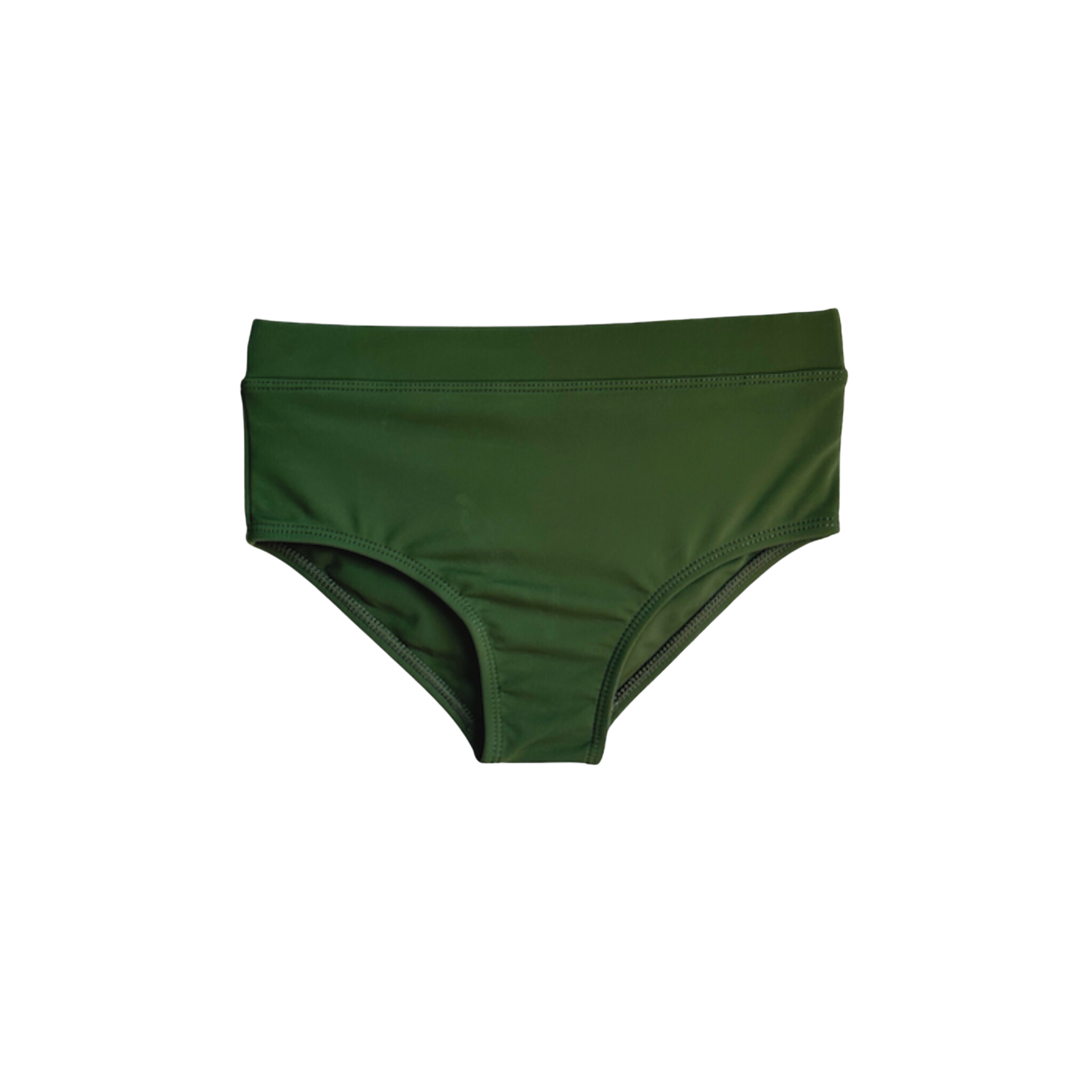 THE HIGH WAIST BIKINI BOTTOM - PINE