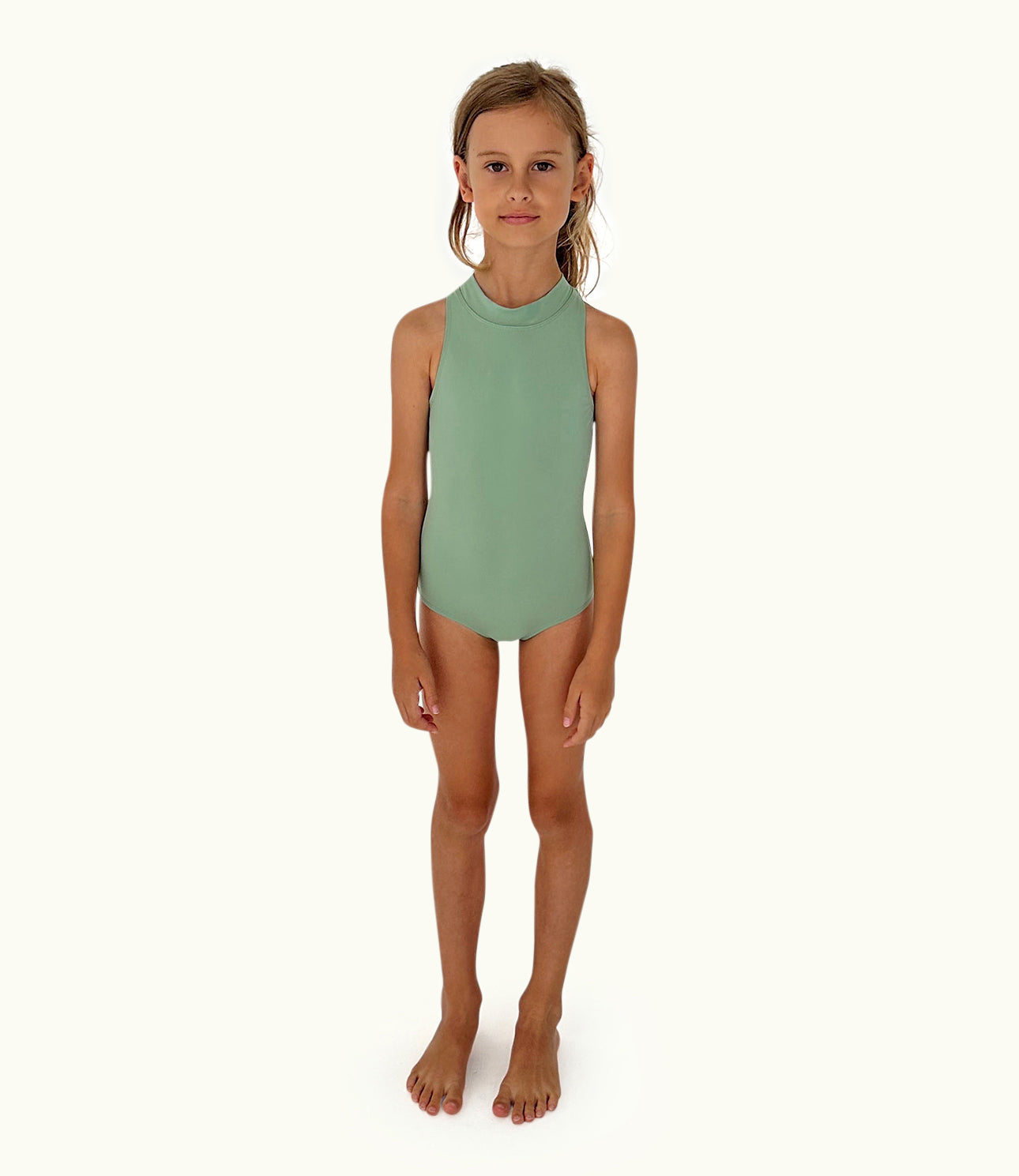 THE HIGH NECK SWIMSUIT - MINT