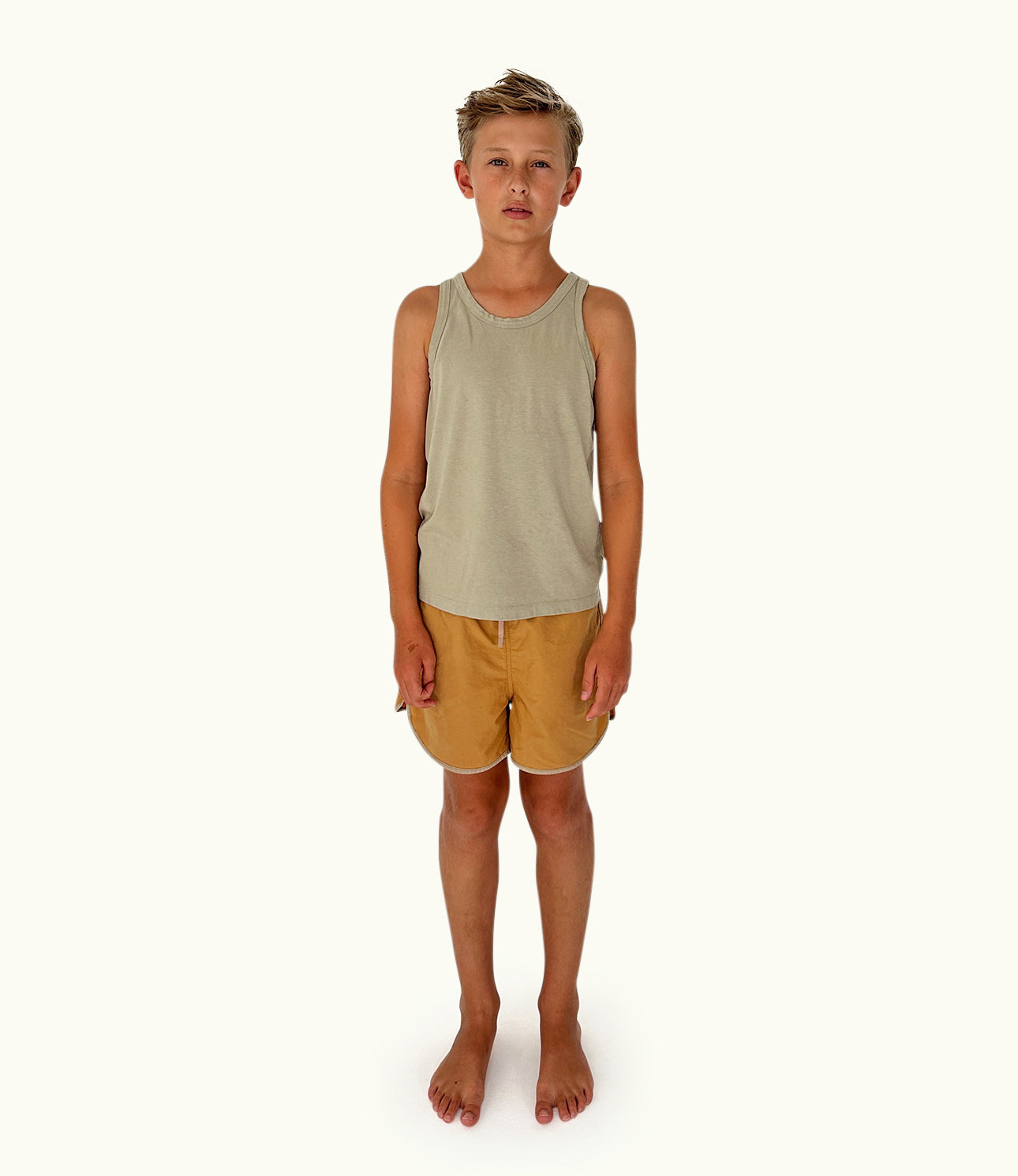 THE QUICK DRY SWIM SHORT - CAMEL